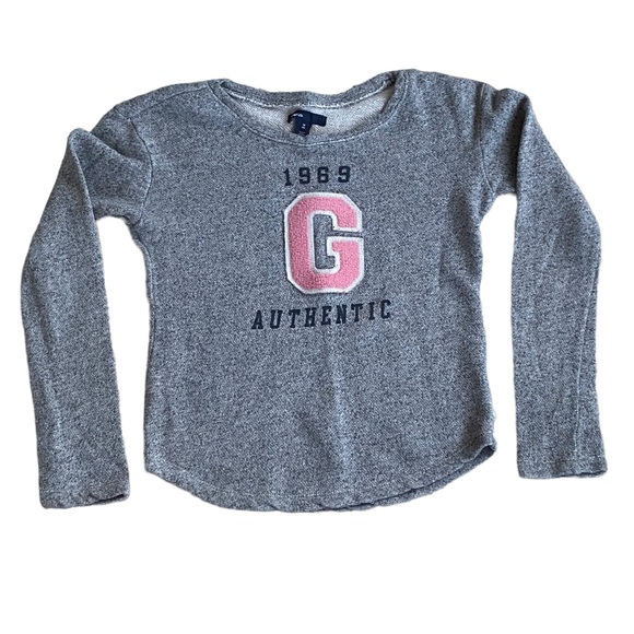 GAP Kids Grey Sweatshirt - Girls 8 Years Old - Picture 1 of 3